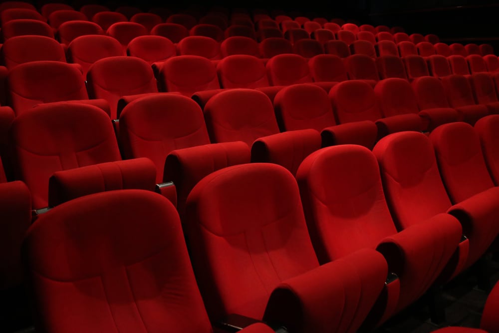 Theatre seats. Cinema Theatre. Visiting a Theatre or a Cinema.